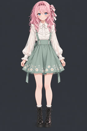 Sage Meadow, full outfit view