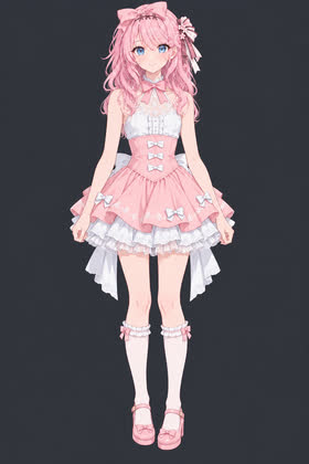 Pink Pirouette, full outfit view