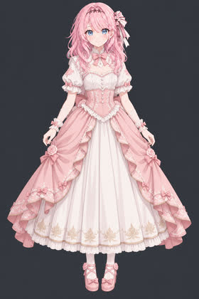Rose Court, full outfit view