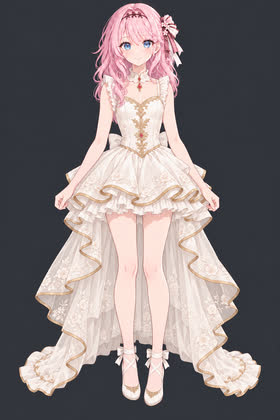 Ivory Encore, full outfit view