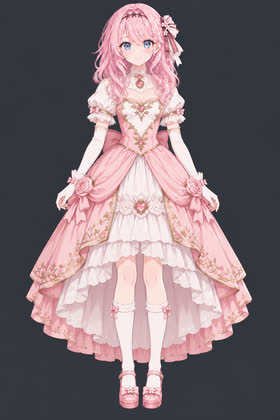 Rose Princess, full outfit view