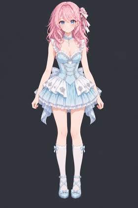 Ice Blossom, full outfit view