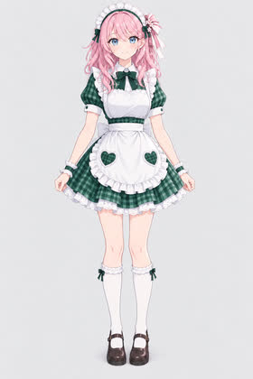 Clover Cafe, full outfit view