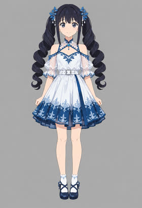 Porcelain Waltz, full outfit view