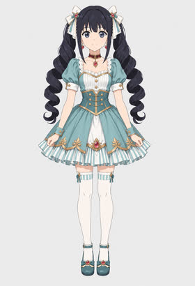 Teal Tea Party, full outfit view