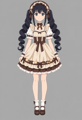 Caramel Bonnet, full outfit view