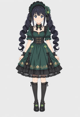 Emerald Forest, full outfit view
