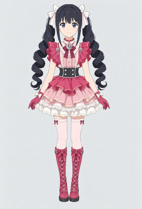 Rose Crescent Idol, full outfit view