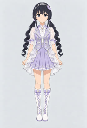ライラックパール, full outfit view