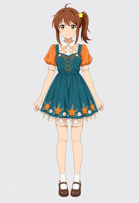 Marigold Garden, full outfit view