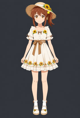 Sunflower Picnic, full outfit view
