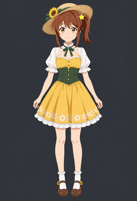 Sunflower Gold, full outfit view