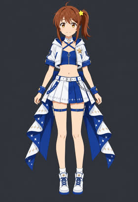Cobalt Star Captain, full outfit view