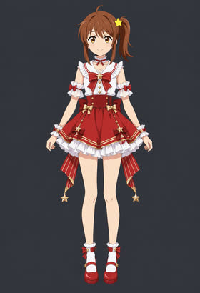 Crimson Ribbon, full outfit view