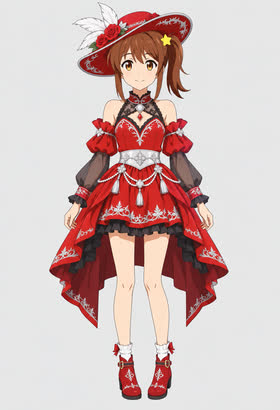 Scarlet Musketeer, full outfit view